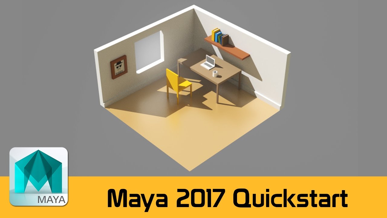 Maya 2017 Beginners Basics Tutorial - Your first 10 mins in Maya