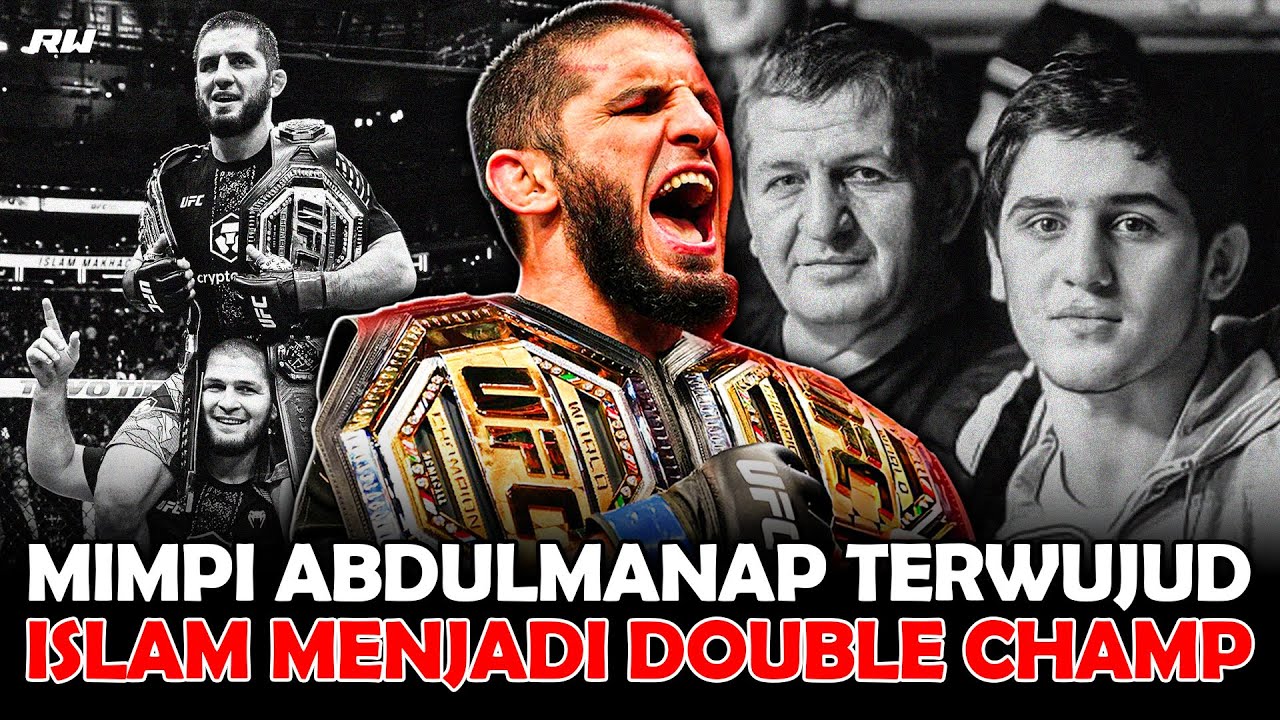 SEJARAH TERUKIR! MIMPI ALMARHUM TERWUJUD! ISLAM MENJADI DOUBLE CHAMP! 🏆🏆 #UFC322