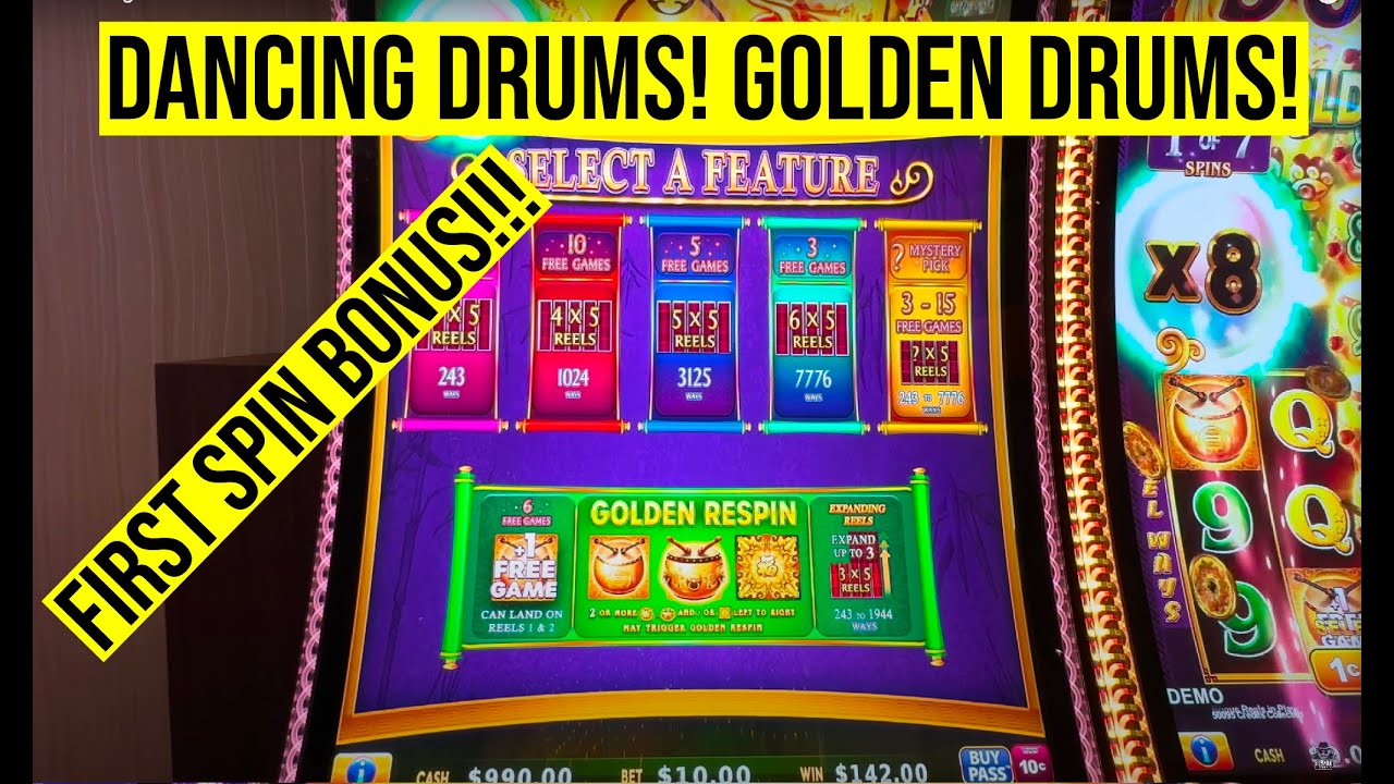Слот Dancing Drums Golden Drums! Бонус на первом вращении!