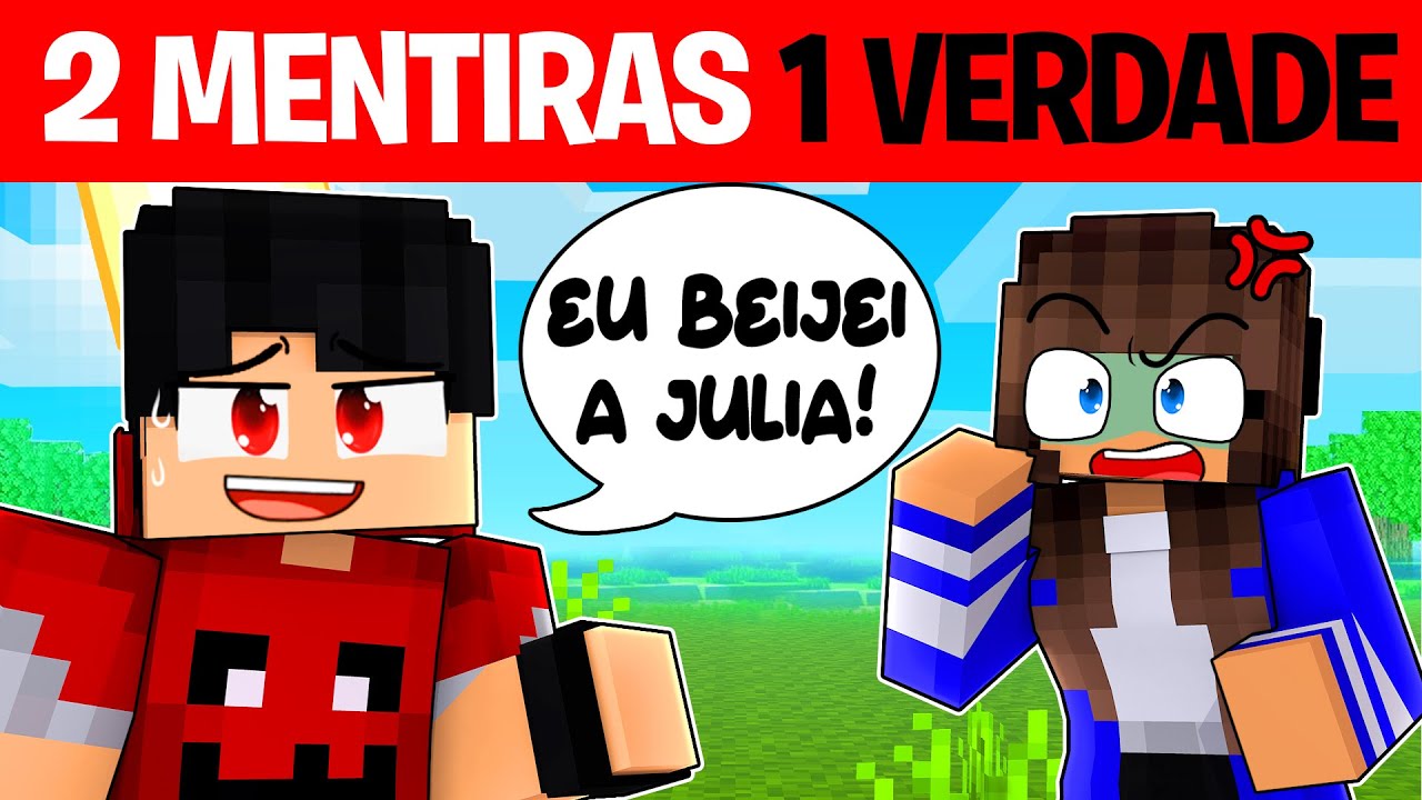 Minecraft mas 1 VERDADE e 2 MENTIRAS... ‹‹ P3DRU ››