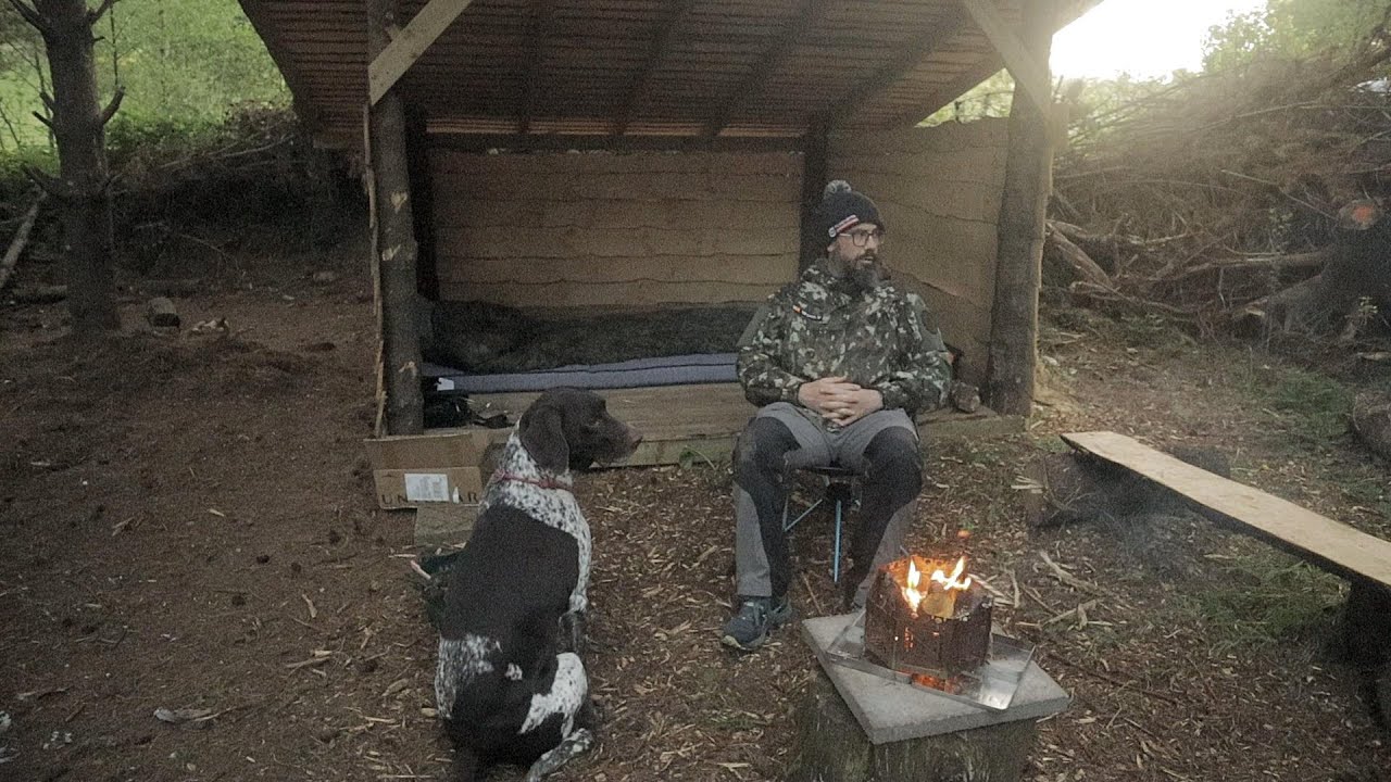 Overnight In The Forest Shelter - Firebox Freestyle Stove