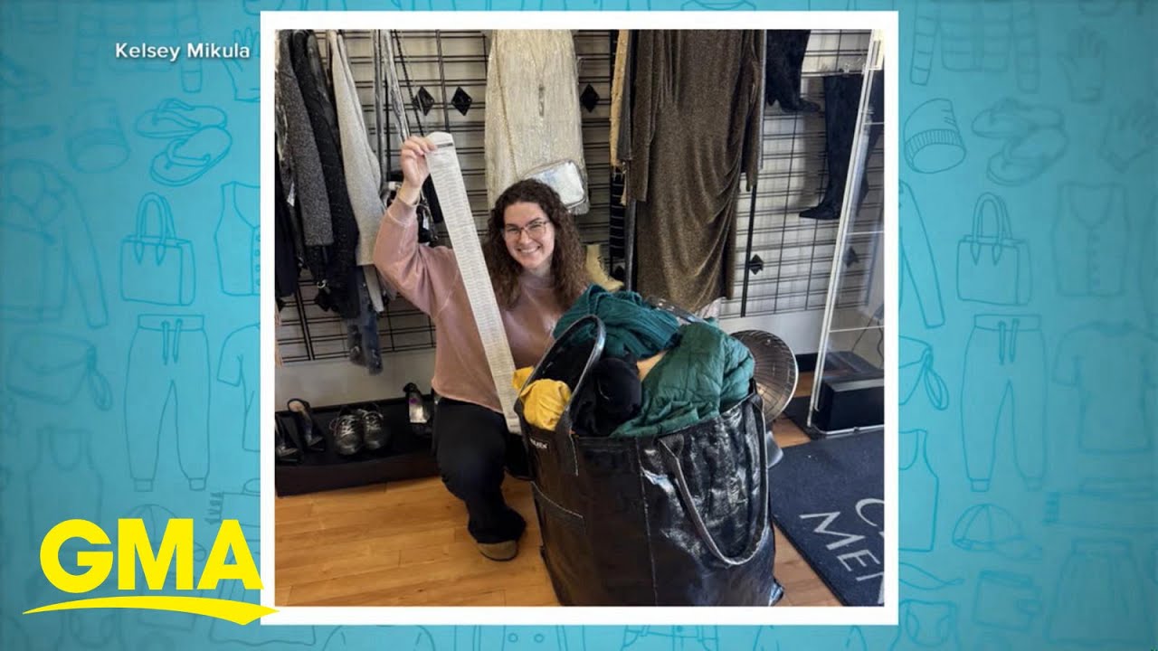 Woman pays off student debt by reselling used clothes