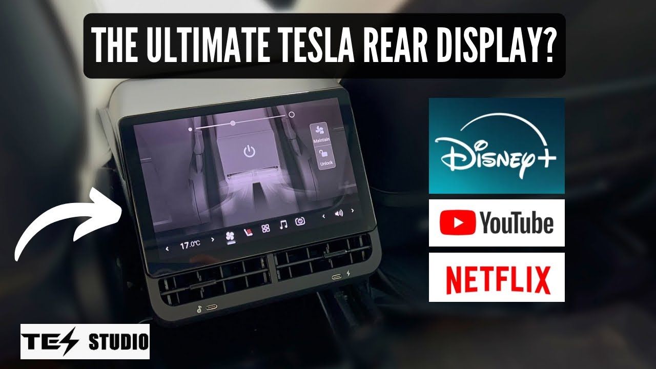 НОВЫЙ апгрейд заднего экрана для Tesla Model Y/3! | Tesstudio R89 #tesla