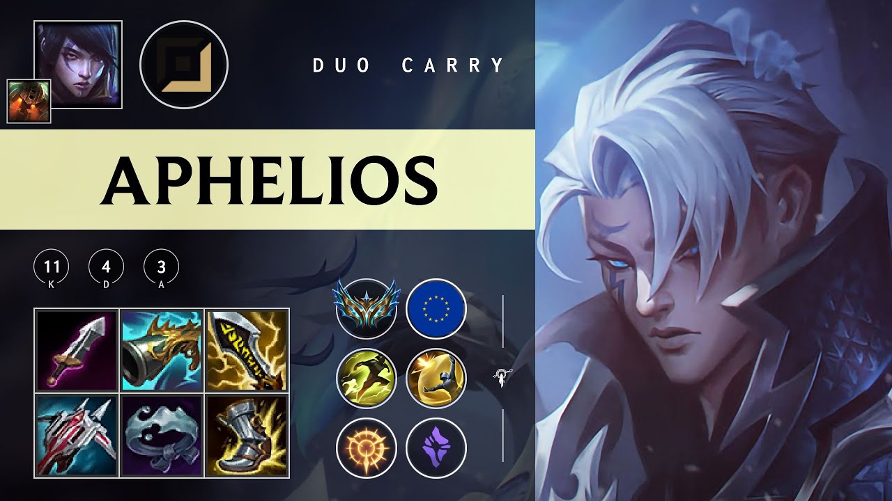 Aphelios ADC vs Caitlyn - EUW Challenger Patch 25.22