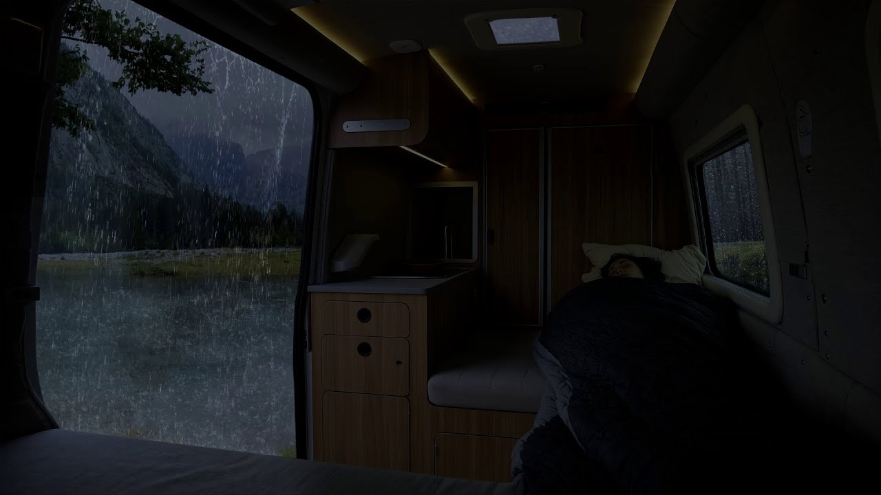 Fall Asleep to Heavy Rain and Wind — Cozy Camping Ambience