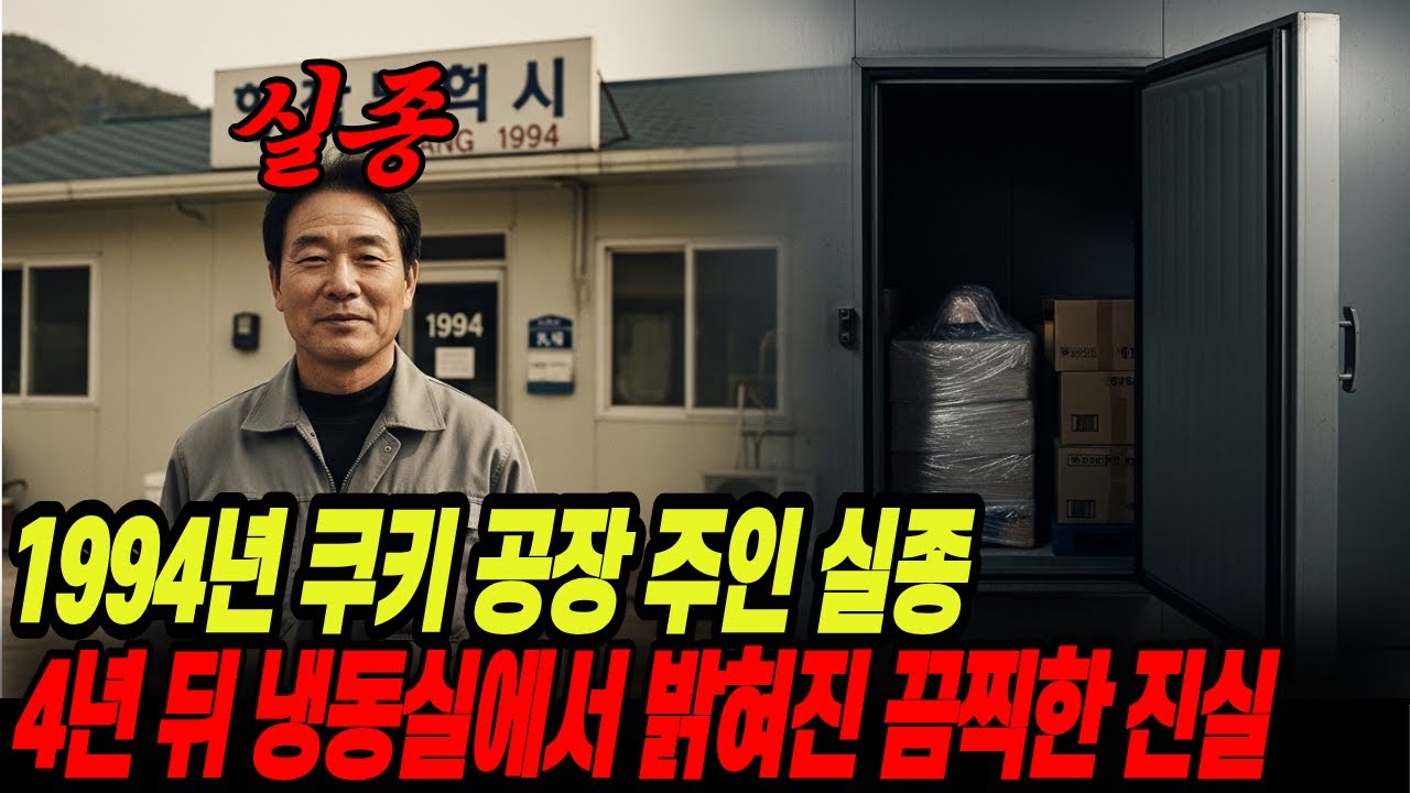 1994년 강원 양양, 쿠키 제조공장 주인 실종 .. 4년 만에 공장 냉동실에서 밝혀진 끔찍한 진실