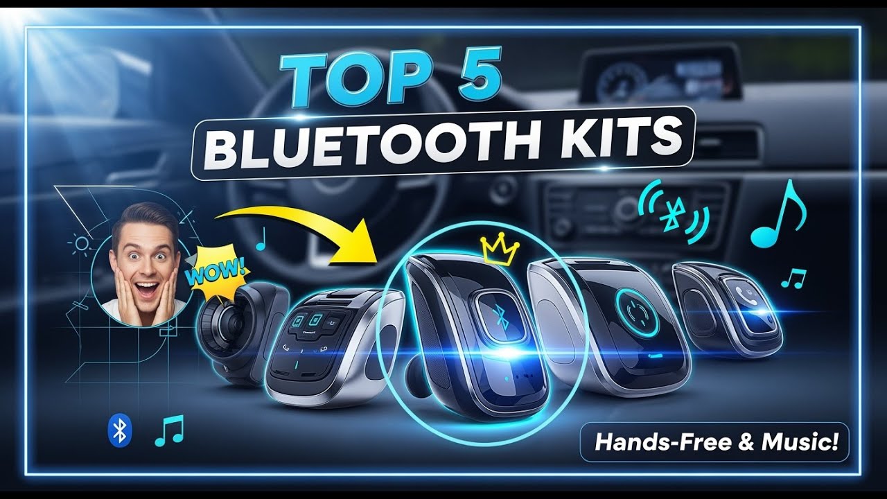 ТОП-5 лучших автомобильных Bluetooth-комплектов 2026 года | Добавьте функцию громкой связи и восп...