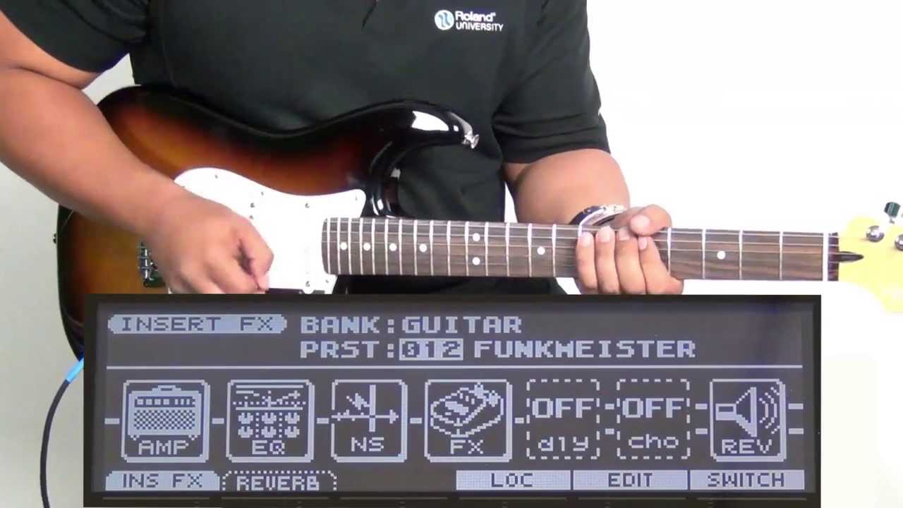 Roland Juno Gi - Guitar Insert Effect Sounds Examples