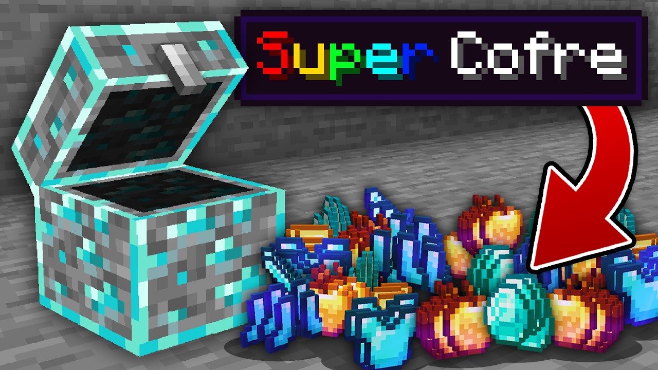 Minecraft PERO los MINERALES son COFRES
