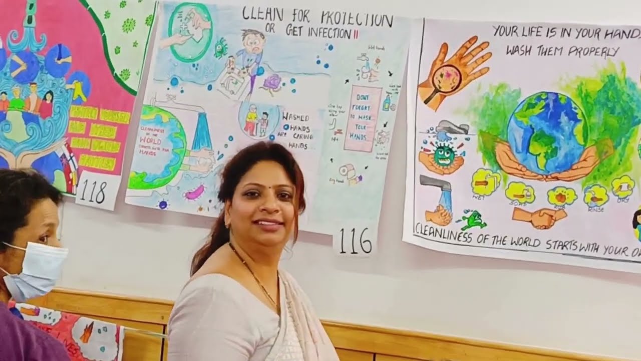 Hand Hygiene! 👐  poster competition by Infection Control Department, GG Hospital Trivandrum