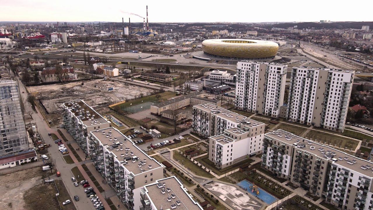 Gdańsk - Nowa Letnica z lotu ptaka - marzec 2021
