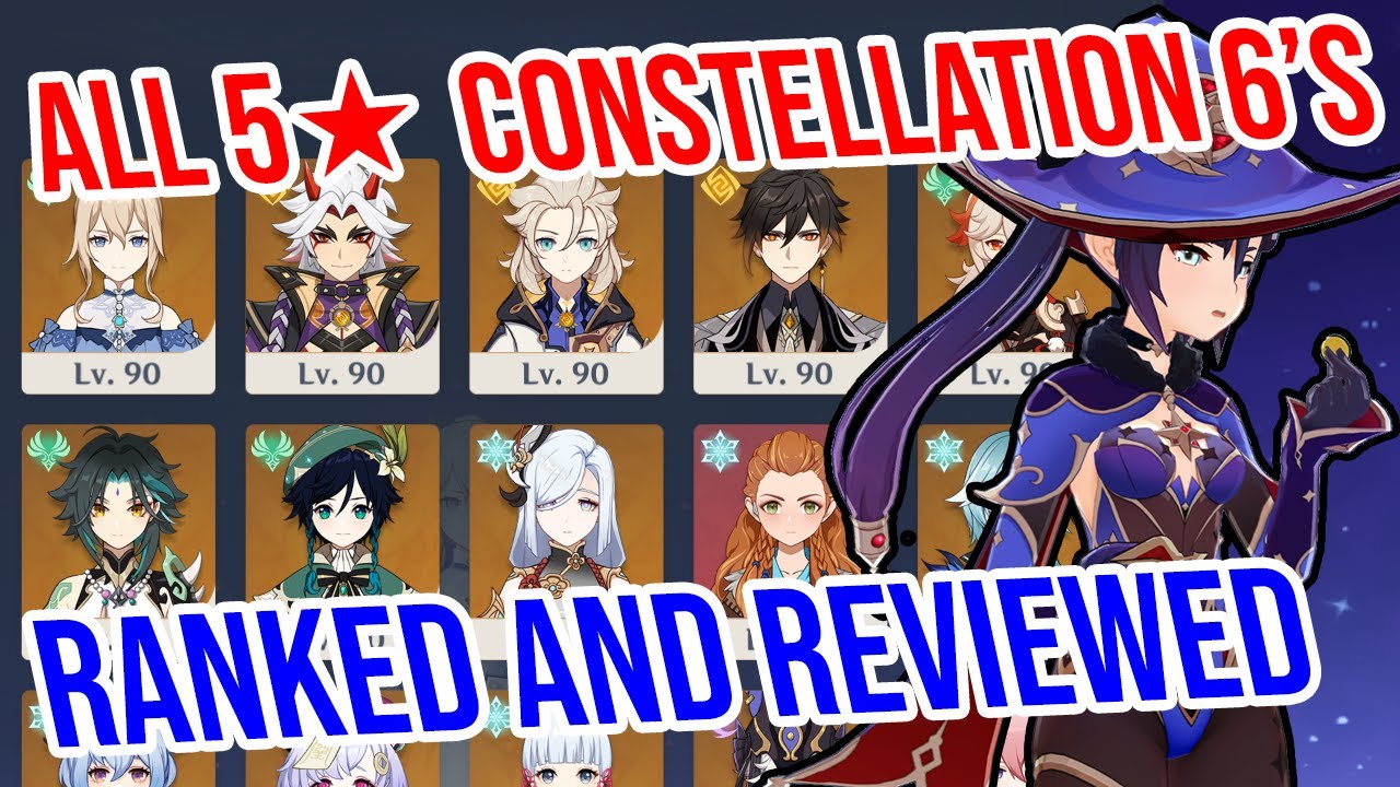 У кого ЛУЧШИЙ C6 в игре? Рейтинг КАЖДОГО 5★ Constellation 6 в Genshin Impact!