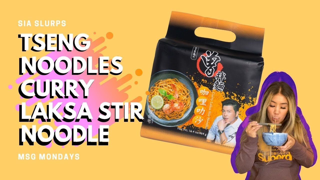 TSENG NOODLES CURRY LAKSA STIR NOODLE - Instant Ramen/Noodle Review! 🍲