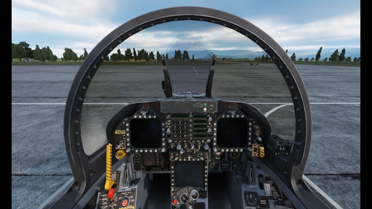 DCS World - FA-18C Hornet # Startup com designação de Waypoint para pouso