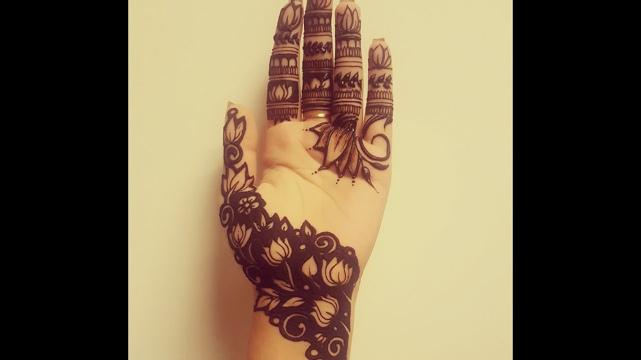 NEW NEGATIVE SPACE HENNA DESIGN