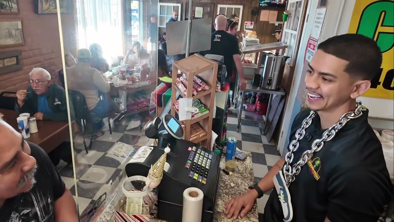 Football beef at my parents Mexican restaurant 