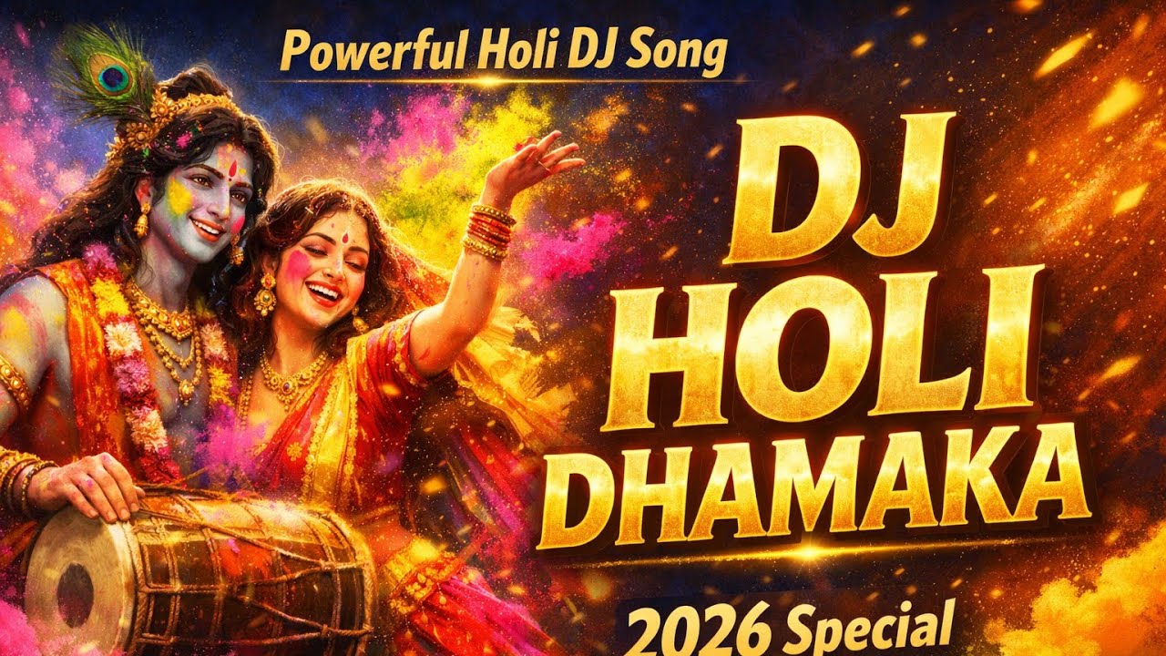 DJ Holi Dhamaka 2026 | Rang Udao DJ Bajao | Radha Krishna Holi DJ Song