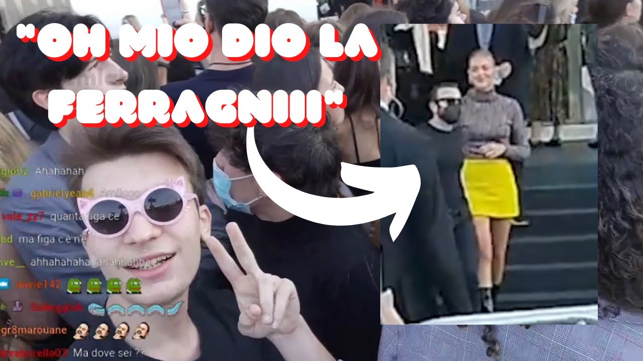IL GABBRONE incontra CHIARA FERRAGNI alla sfilata PRADA