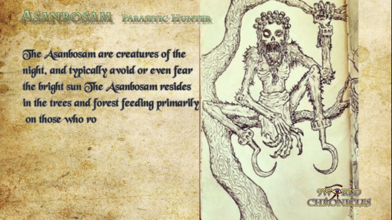 Asanbosam Classification:  Mythological Creature Demon Culture Ghana and Togo