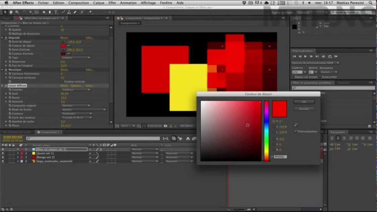 After Effects 3/9 : Comprendre Les compositions, les calques et les effets