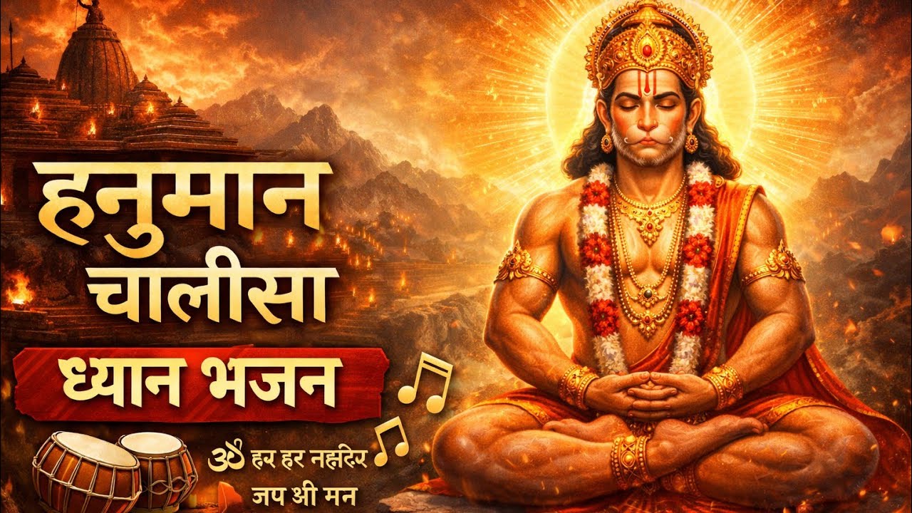 हनुमान चालीसा ध्यान भजन | Hanuman Meditation Bhajan | Powerful Hanuman Bhajan | Jai Bajrangbali