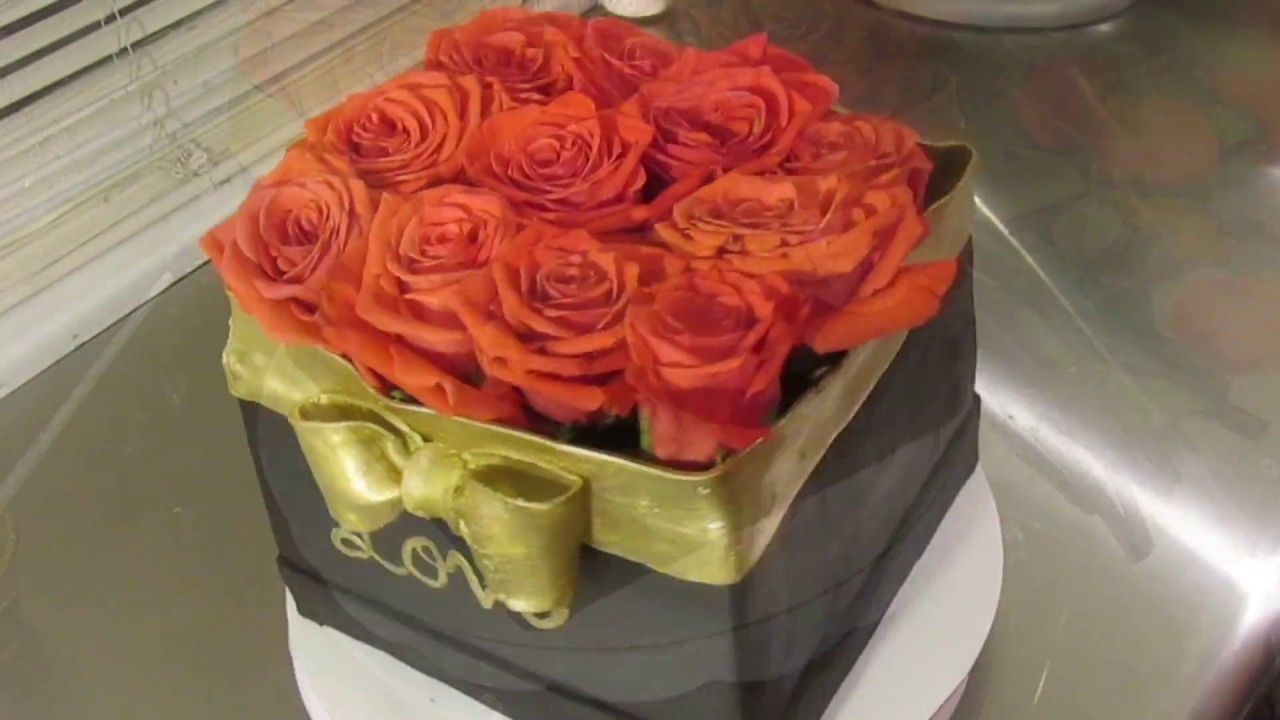 Box of Roses Cake