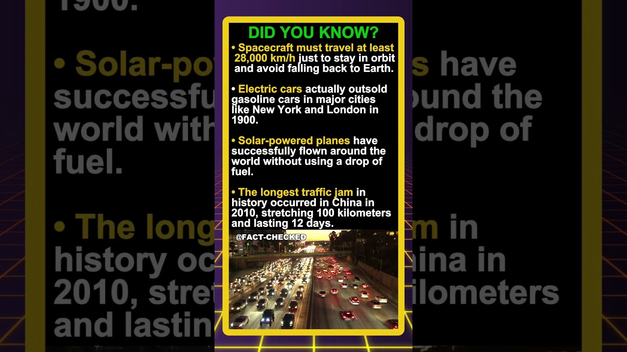 Did you know the longest traffic jam lasted 12 days?
