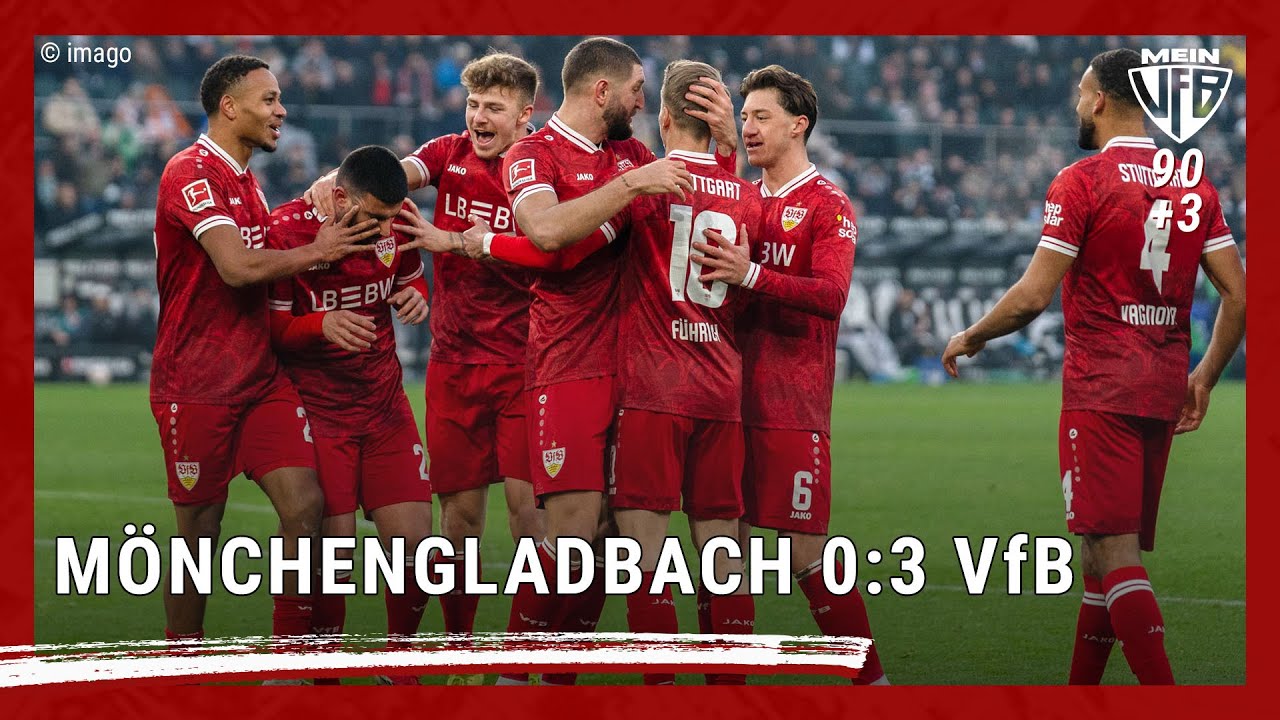 Souveräner Auswärtssieg in Gladbach 💪 | Borussia Mönchengladbach 0:3 VfB | MeinVfB #90plus3 ⚪🔴