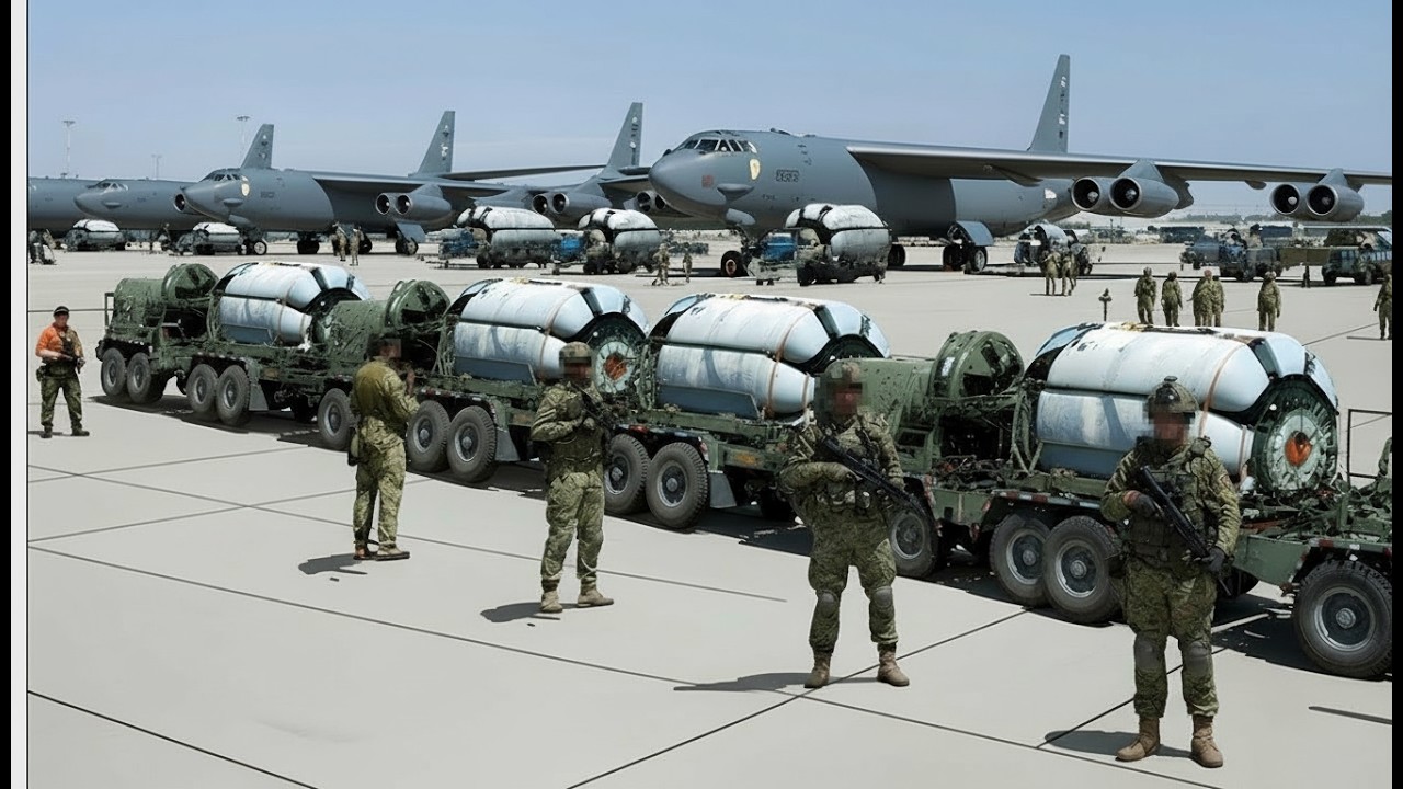 High Alert! U.S. Air Force B-52 Bombers Deploy with Advanced Missile Systems