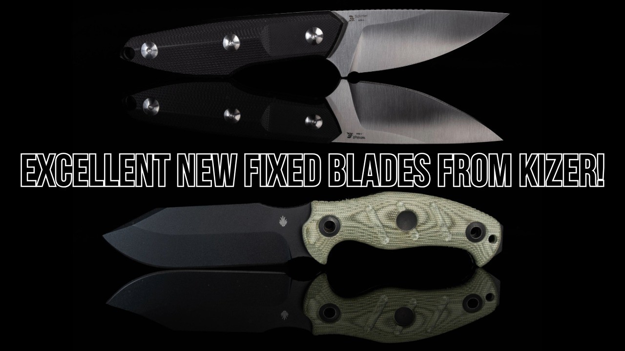 Две стороны одной медали — ножи Kizer Sheepdog Survival и Splinter с фиксированным лезвием.