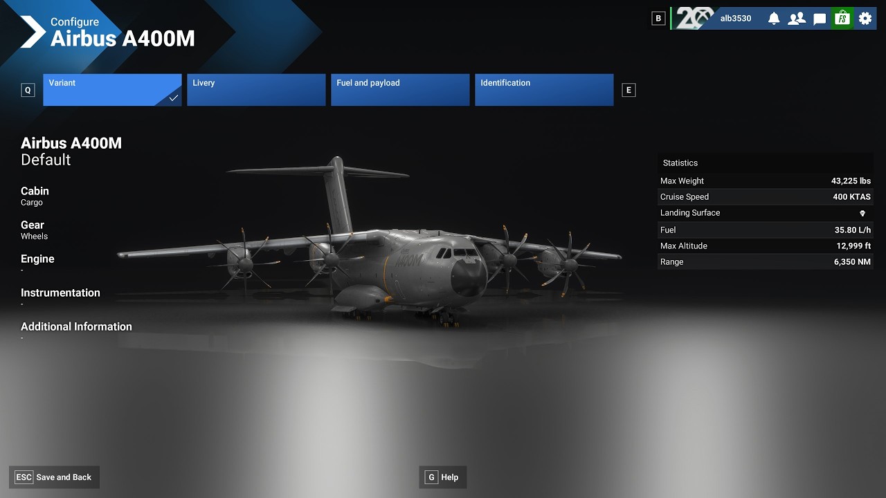 MSFS2024 - Airbus A400M - OMDW-OMDB (Cold & Dark) - ILS w autoland - No assists