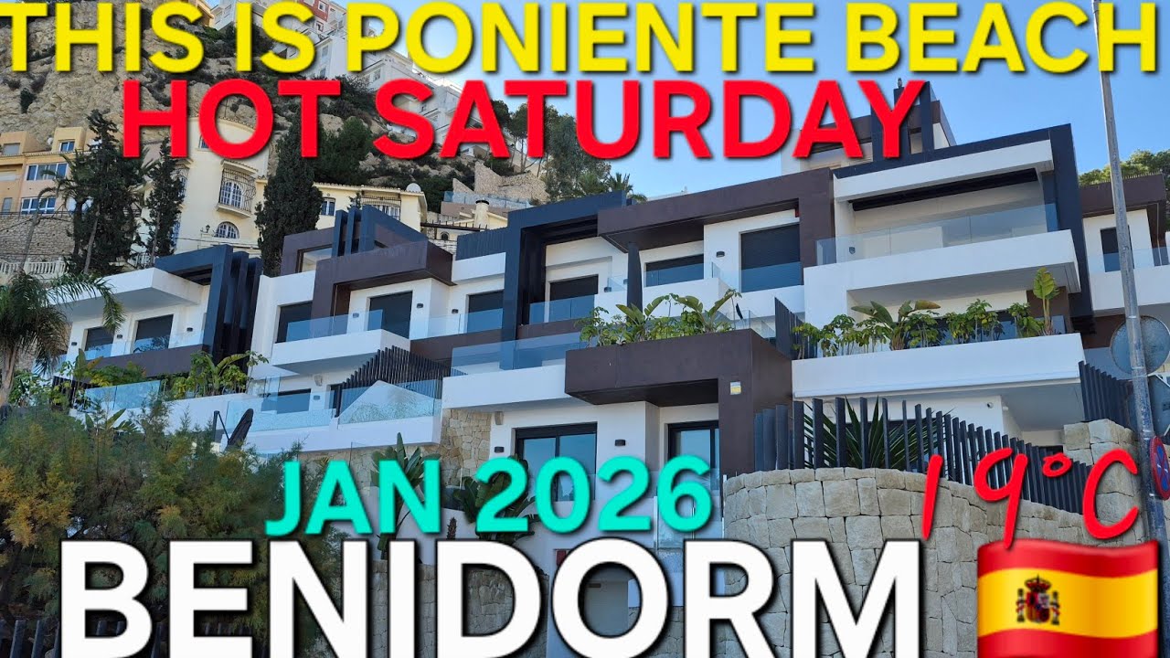 Benidorm- Poniente Beach, YOU DON'T SEE ON TV - Jan 2026 | 4k-HDR 