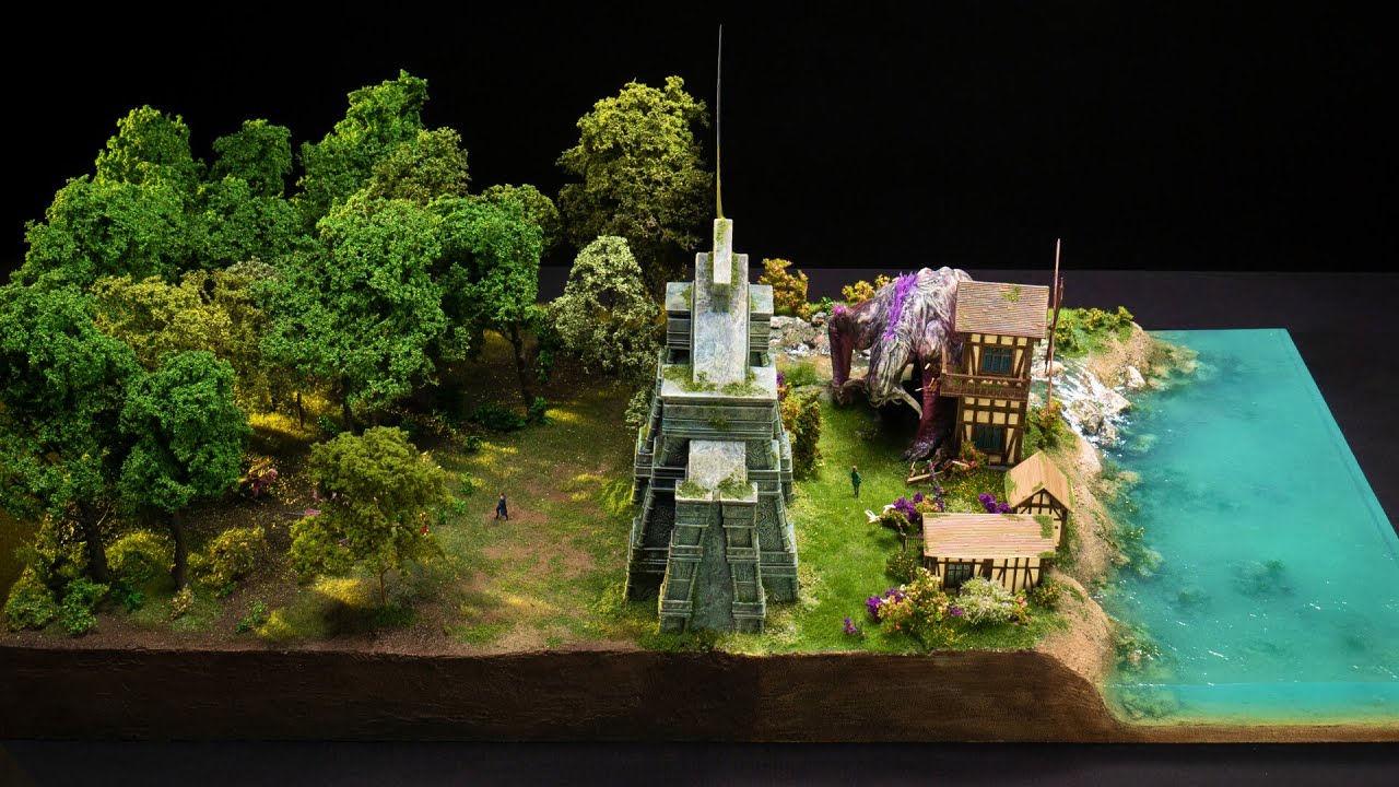 Diorama of Realistic Nightingale Survival Crafting Game