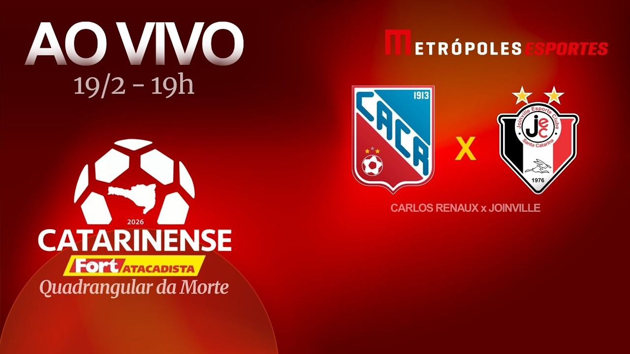 CATARINENSE 2026 - CARLOS RENAUX x JOINVILLE - AO VIVO E COM IMAGENS - 19.02.26