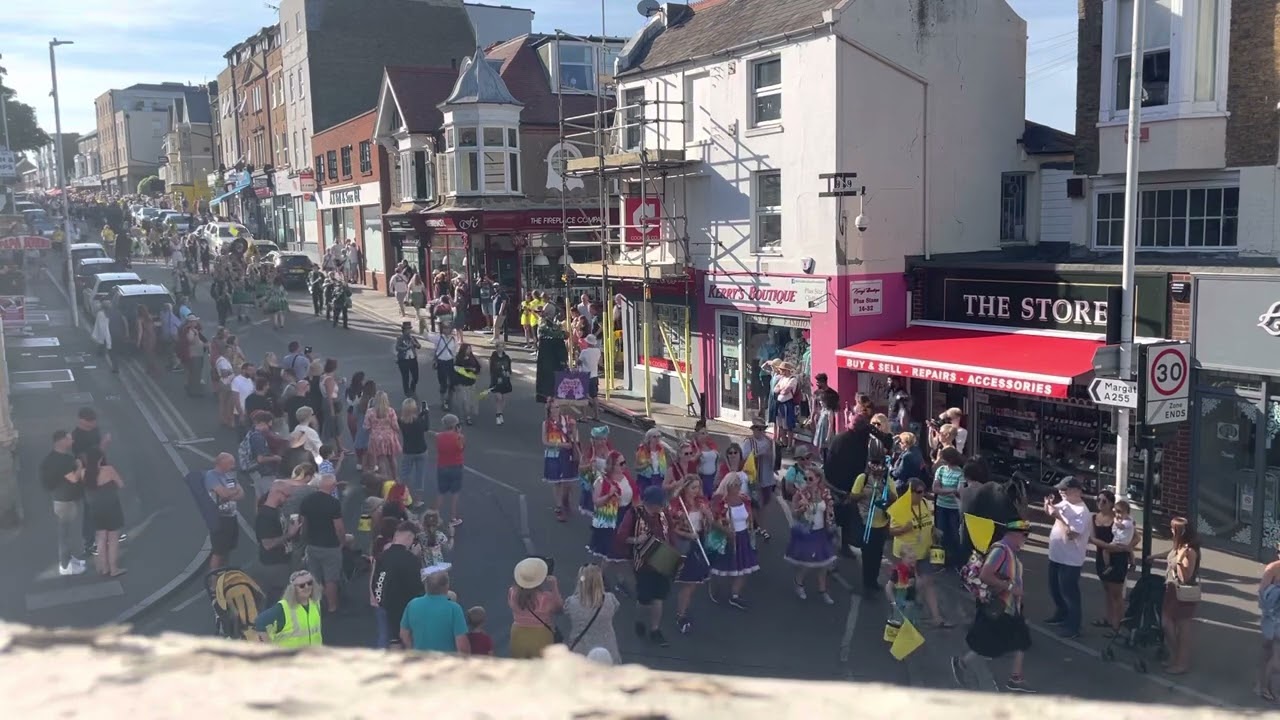 Broadstairs folk week parade 06/08/2022 Video by Mollie Bowell and Keir Griffith.