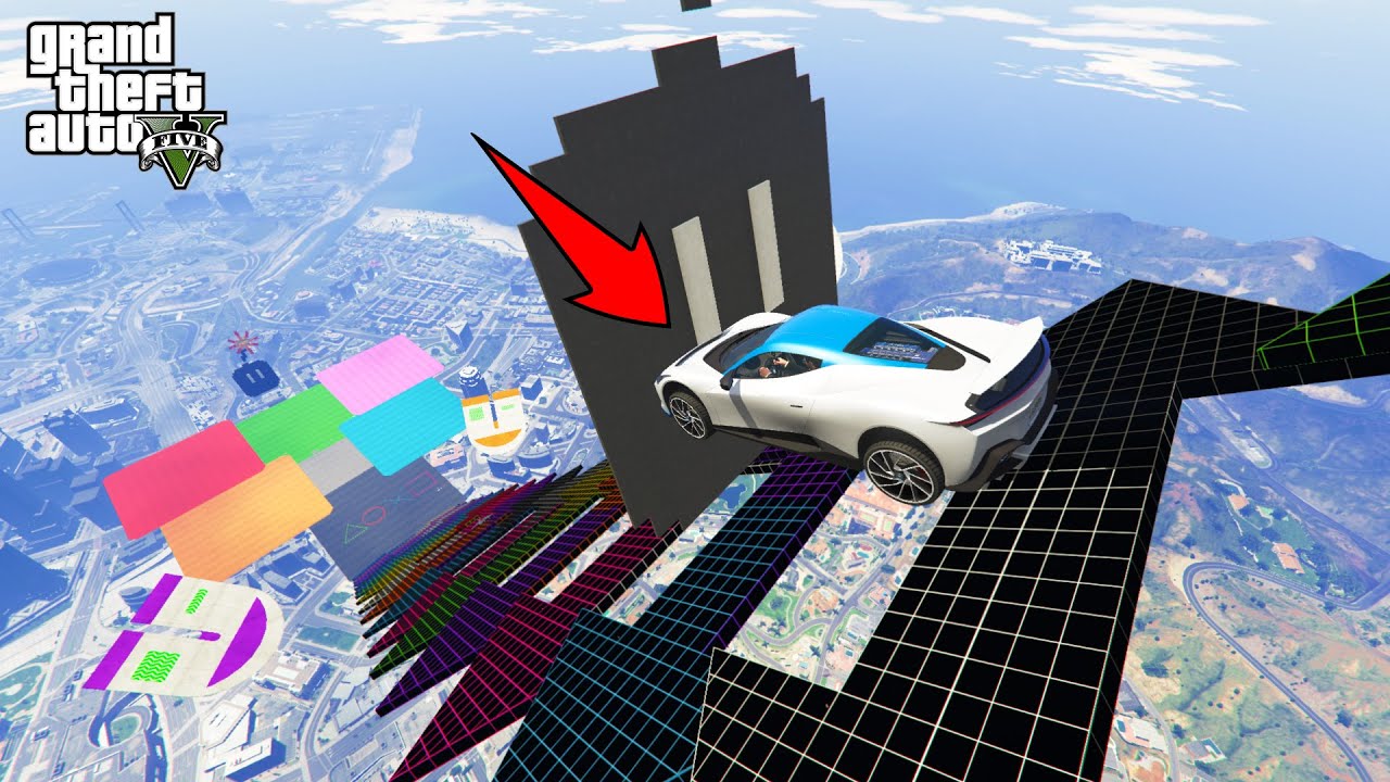GTA 5 Insane Parkour Race With 99.9777% Difficulty Level !!