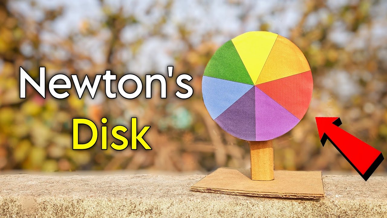 How to Make Newton Disc - Newton Disk colour project Experiment - Newton disk kaise banaye