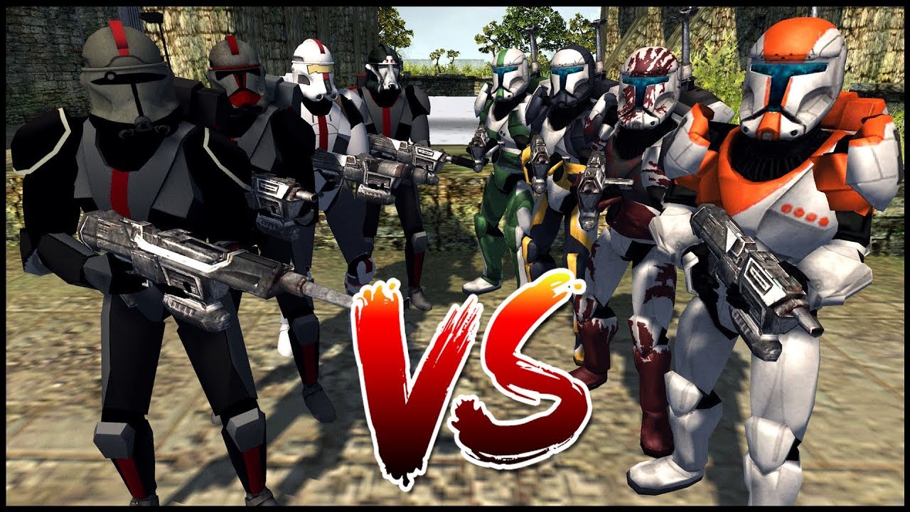 BAD BATCH vs DELTA SQUAD - Men of War: Star Wars Mod Battle Simulator