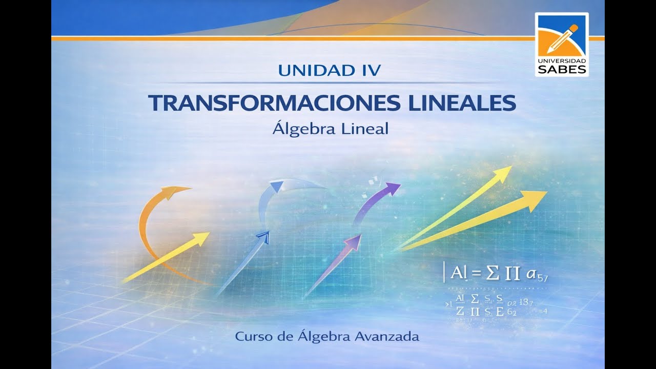 Unidad IV Transformaciones Lineales   Algebra Lineal