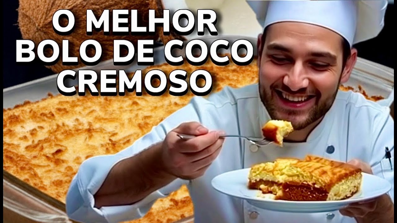 BOLO DE COCO SEM TRIGO, Super Macio E Molhadinho🥥 | ALIMENTAR RECEITAS