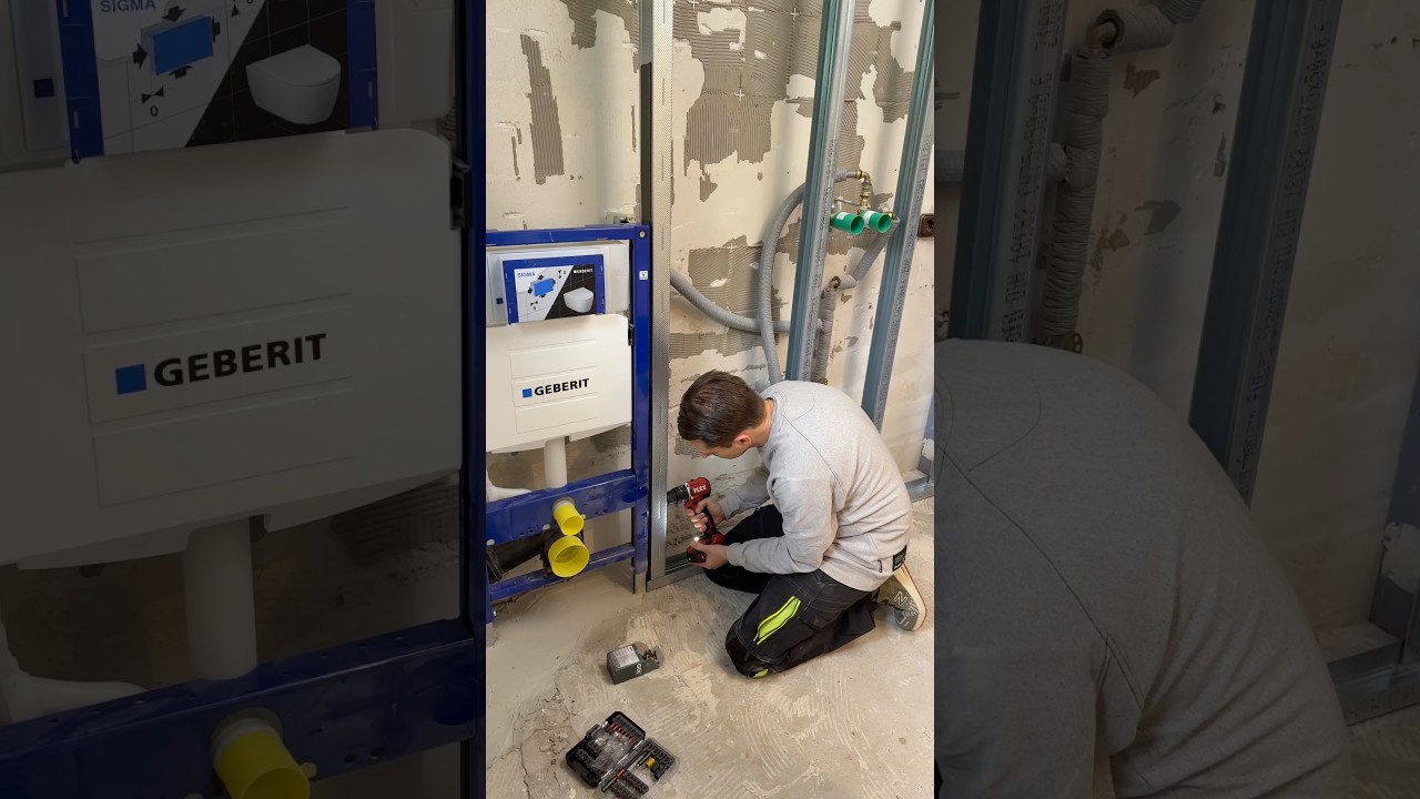 Vorsatzschale im Bad bauen (Trockenbau) #diy #sanierung