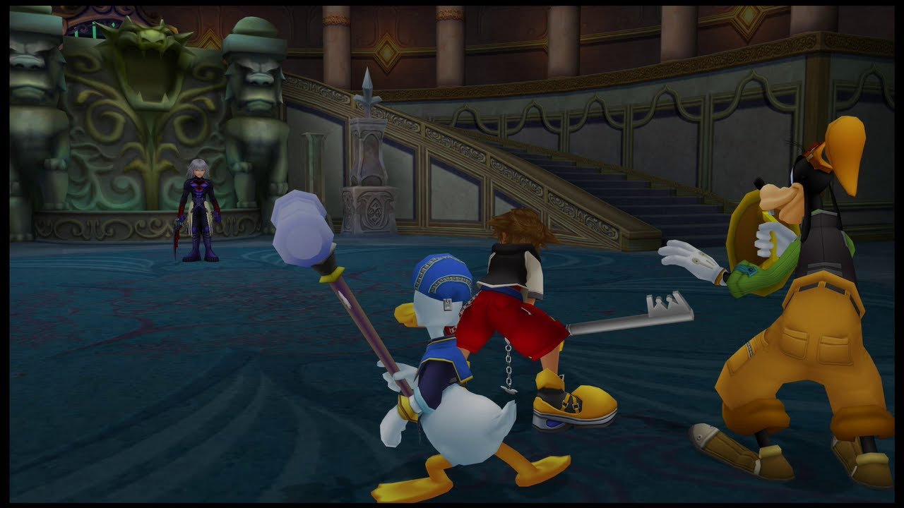 Sora vs Dark Riku first encounter Kingdom hearts Final Mix