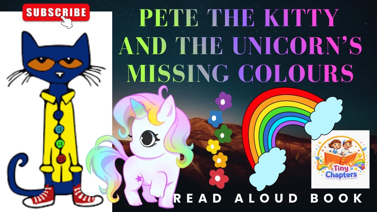 Pete The Cat Read Aloud Story For Kids | Pete The Kitty And The Unicorn's Missing Colors