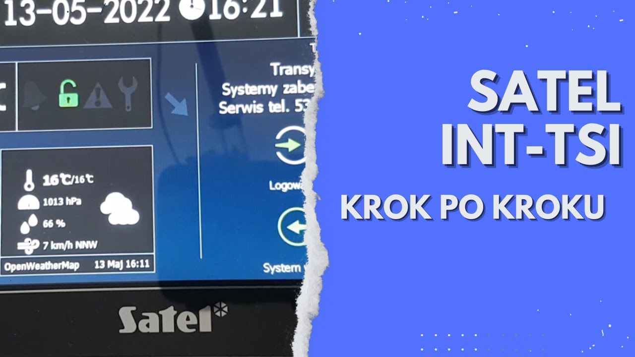 Manipulator dotykowy Satel INT-TSI - kurs, szkolenie jak podłączyć i skonfigurować własny projekt