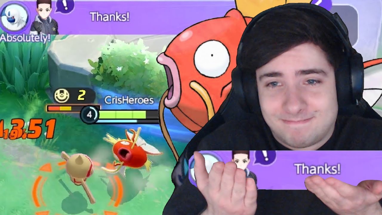 My ABSOL is Mad because I don't Dive Goals as MAGIKARP?! | Pokemon Unite