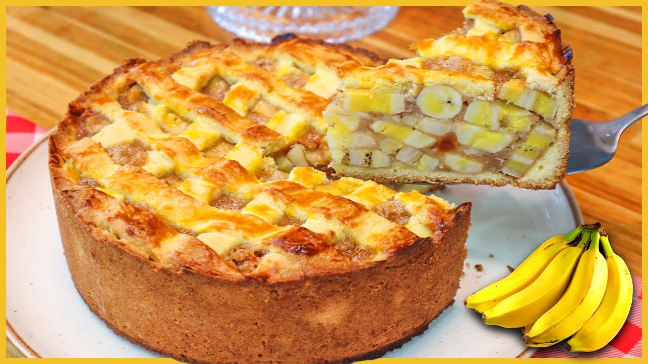 A MELHOR TORTA DE BANANA DO MUNDO I SIMPLES E F&Aacute;CIL I Receitas de Pai