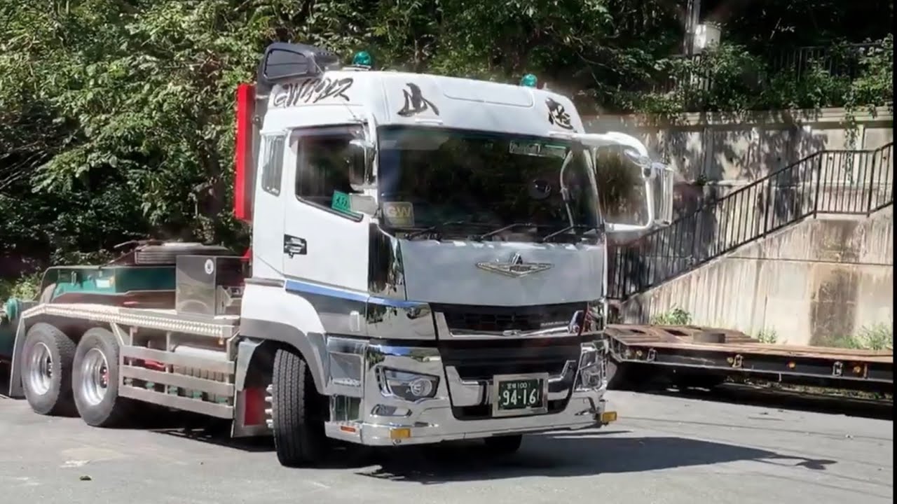 【デコトラ】重トレ　NEWスパグレ師匠(๑˃̵ᴗ˂̵) 色んな重機　BUCK-TICK 悪の華にのせてw