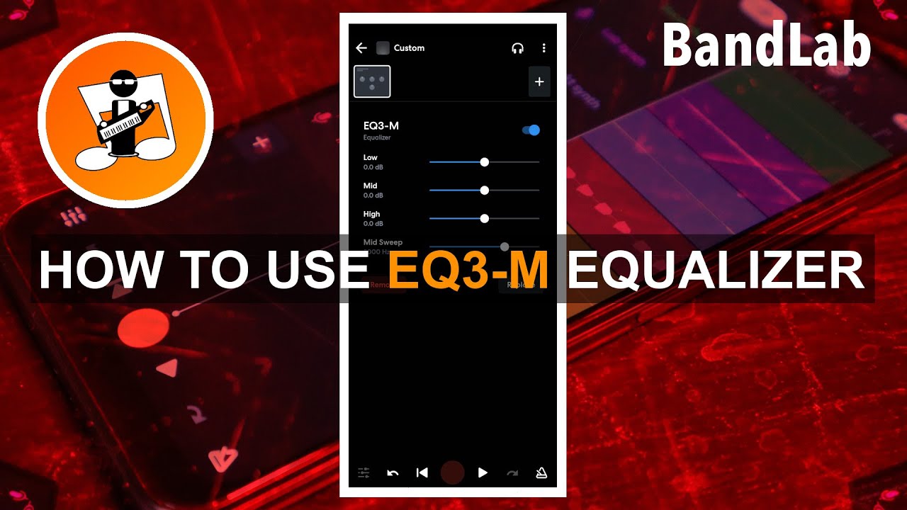 Как использовать эквалайзер EQ3-M в Bandlab