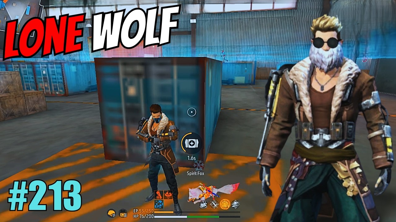 LONE WOLF  RANK  FREE FIRE  GAMEPLAY  TG LITE  #213 || IND LONE WOLF SERIES ||  EP-213