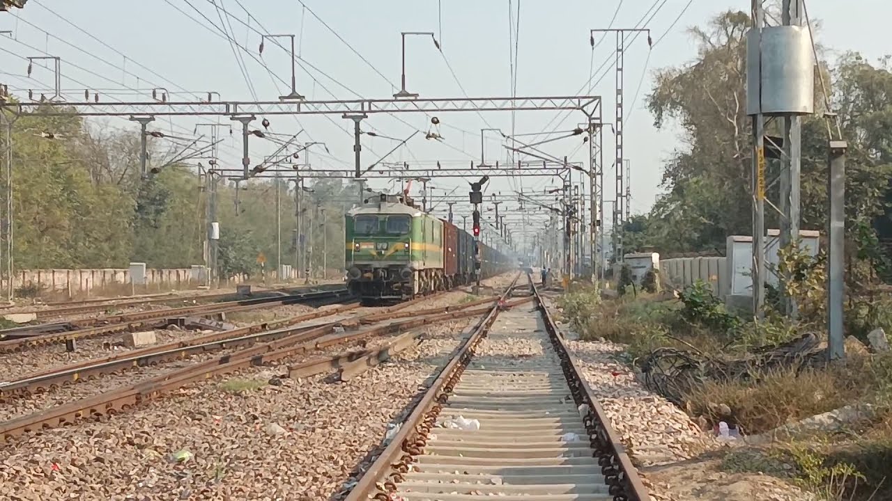 WAP-9 Locomotive Morning Action 😈🔥😉 #indianrailways